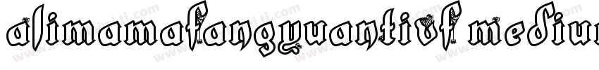 AlimamaFangYuanTiVF MediumRound字体转换